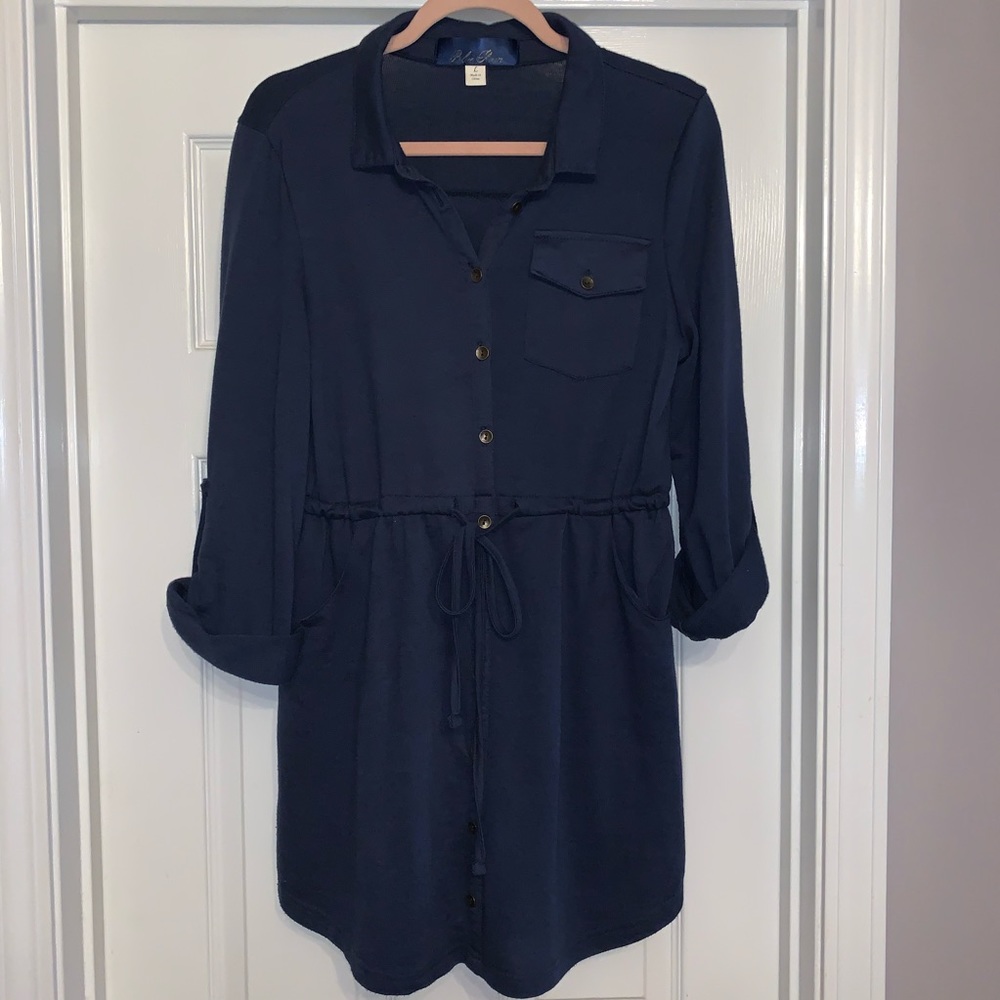 Francesca’s Blue Button Up Dress